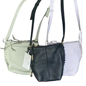 LIKA LEATHER CROSSBODY BAG Lucky Brand (sage/seagrass) NWT #festivalseason